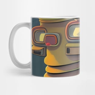 Green robot Mug